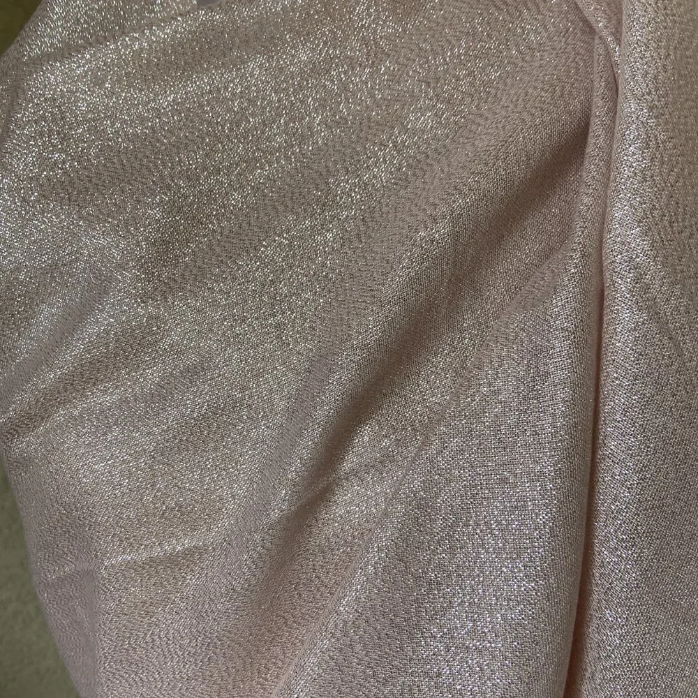 NWOT Ellen Tracy Pink Metallic Scarf & Wrap 33